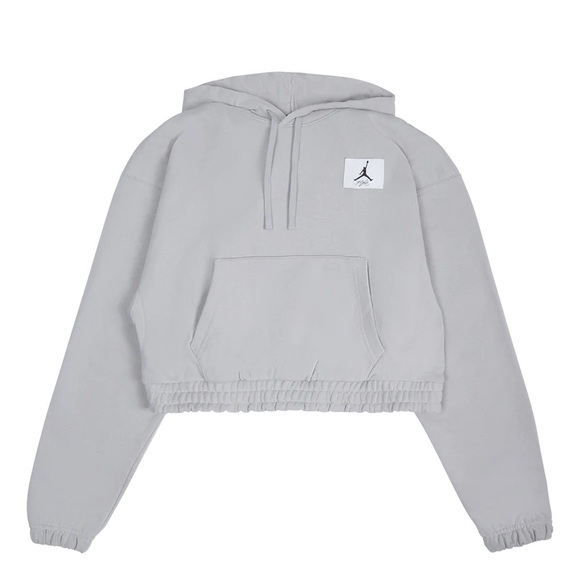 Nike Tops - NEW NWT Nike Air Jordan Essentials Fleece Cropped Loose Fit Hoodie Size Small
